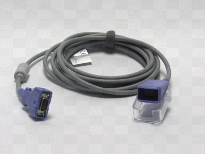 CABLE INTERFAZ DE OXIMETRIA SPO2 PARA MONITOR DE SIGNOS VITALES NELLCOR OXIMAX MODELO DOC 1